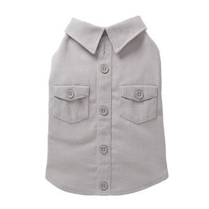 Top Paw - Back-To-School Dog Shacket - Grey - Size Medium